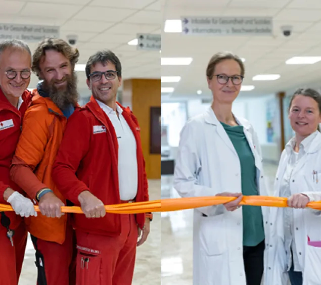 Fotoaktion-"Wir ziehen eine orange Linie"