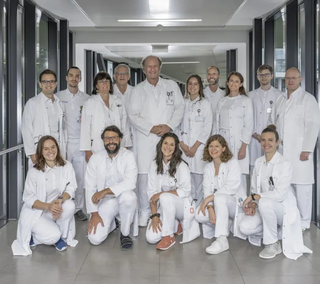 Gruppenfoto der Ärzte der Lungenstation