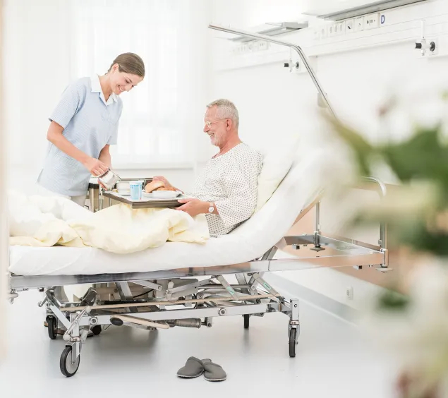 Pflege Patient Frühstück