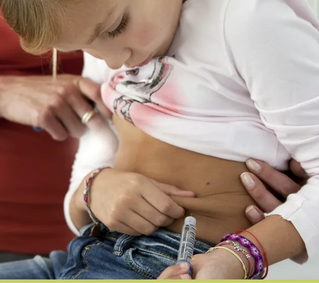 Kind mit Diabeteerkrankung