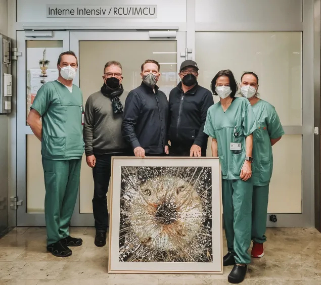 Botanisches Schleifbild für die Interne Intensivstation 