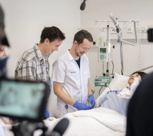 Philipp Hansa im Ausbildungszentrum