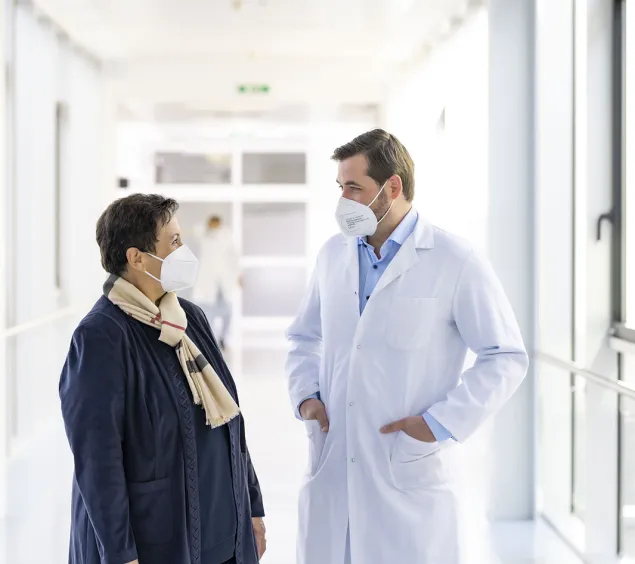 Primar Wiesinger mit Pateintin