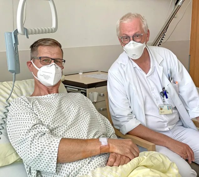 Thomas Weber mit Patient