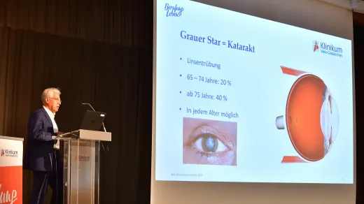 Prim. Dr. Ali Abri bei seinem Vortrag.