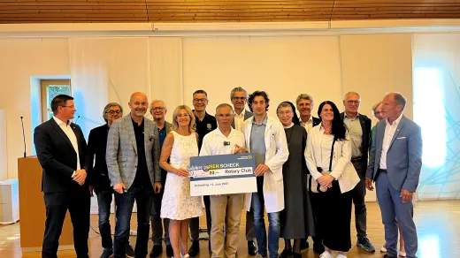 Spendenübergabe Rotary Club