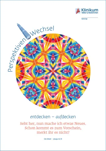 Bild eines bunten Kaleidoskops