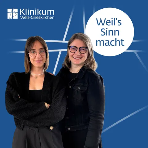 Die zwei Podcast-Hosts am Podcast Cover