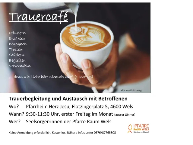 Trauercafe Plakat 