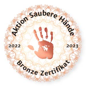 Bronze Zertifikat Händehygiene